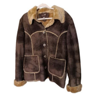 NuAge jacket faux leather sz L